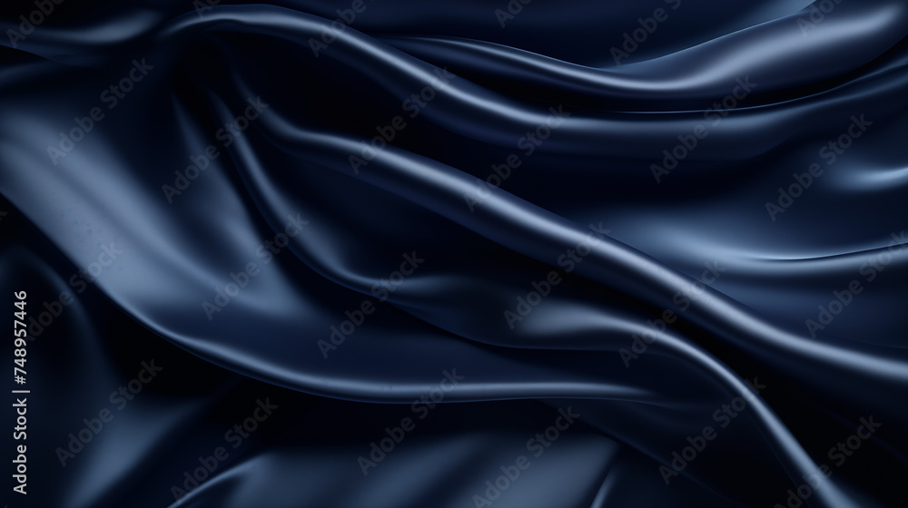 Obraz premium luxerious and elegant dark satin fabric with shadows, abstract background