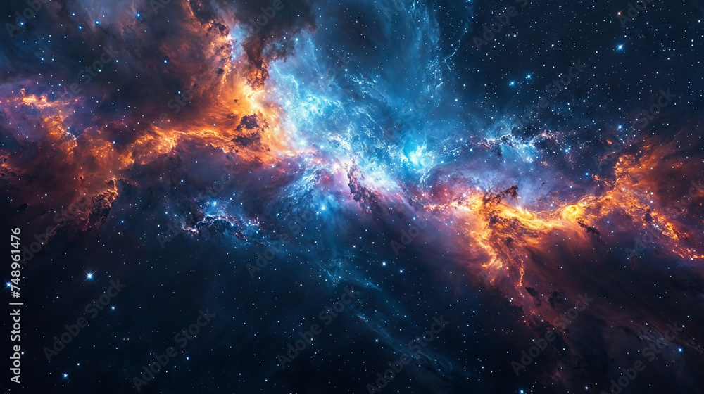 Cosmic Cliffs Nebula - obrazy, fototapety, plakaty 