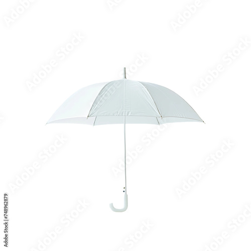 white umbrella isolated on white