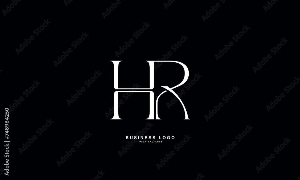 HR, RH, H, R, Abstract Letters Logo mONOGRAM HR, RH, H, R, Abstract Letters Logo mONOGRAM