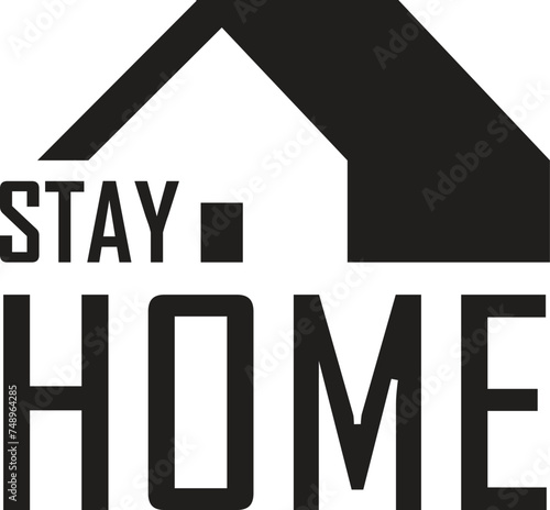 stay home and save lives poster design