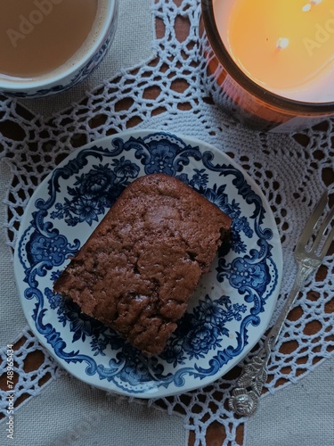 english vintage chocolate brownie