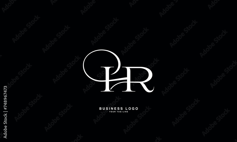 HR, RH, H, R, Abstract Letters Logo mONOGRAM HR, RH, H, R, Abstract Letters Logo mONOGRAM