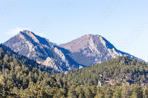 Green Mountain of Boulder Colorado Mountain Range Near Flatirons © Dylan