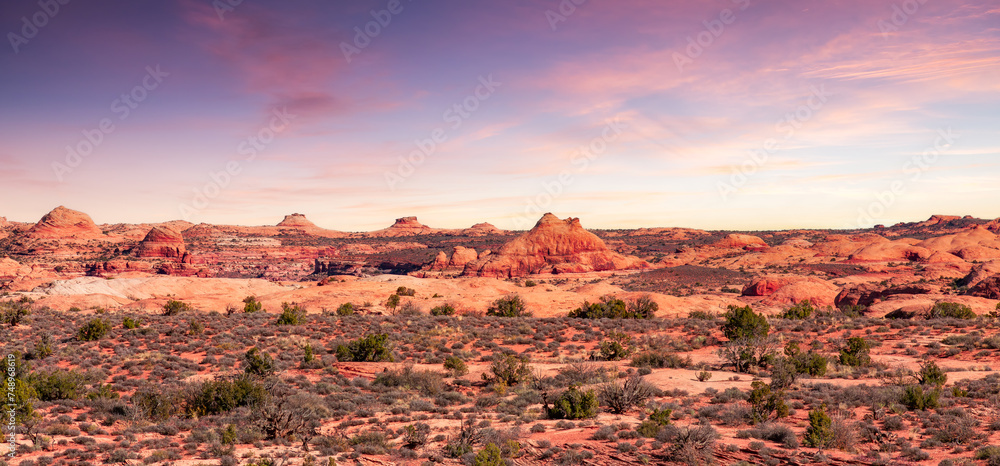 Rocky landscape of Utah, United States. Nature Background.