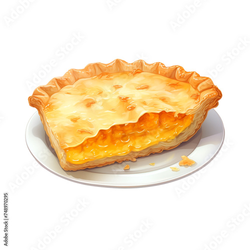 Rappie Pie isolated on transparent background photo