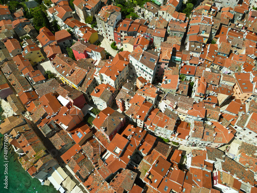 Aerial view of Rovinj, Croatia