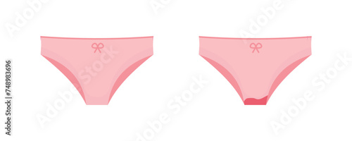 Panties with menstruation blood, underpants. Vector Illustration for backgrounds, covers and packaging