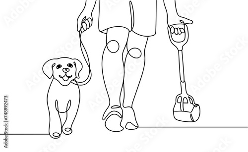 Dog owner. Pet. Dog. Walk. Pooper Scooper