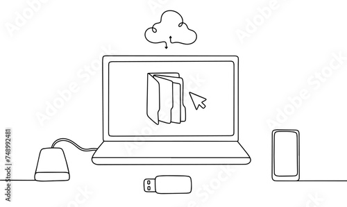 Gadgets. Technique. Backup. Cloud storage