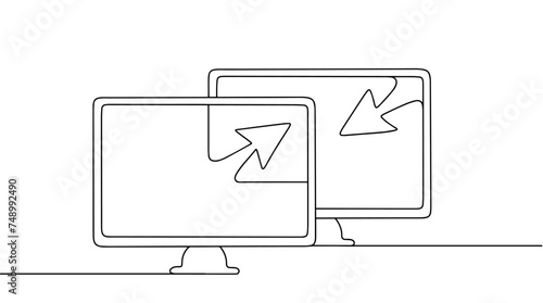 Monitor. Screen. Computer. Backup