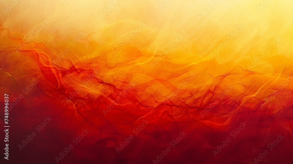 Red and Yellow Abstract Painting