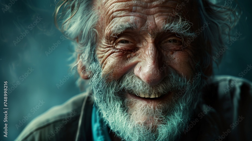 Smiling Old Man With Beard Smiling Old Man With Beard