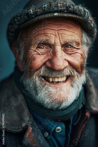 Smiling Old Man With Hat