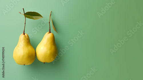 Fresh ripe pears, fruit background © ma