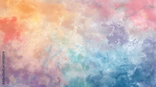 Abstract Pastel Paint Strokes and Textures Background