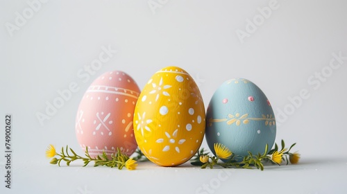 Easter eggs colored.