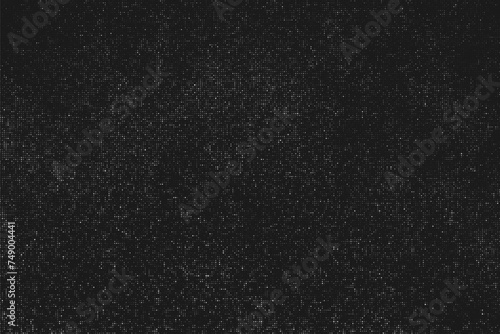 Black and white light pattern. Overlay worn texture stamps with denim, jeans, cotton, fabric, canvas. Gray background. Silver wall surface. Vector Illustration, eps 10. 
