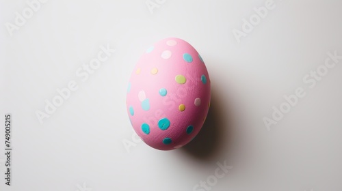 colored boiled egg. photo
