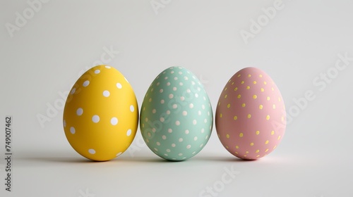 Easter eggs colored.