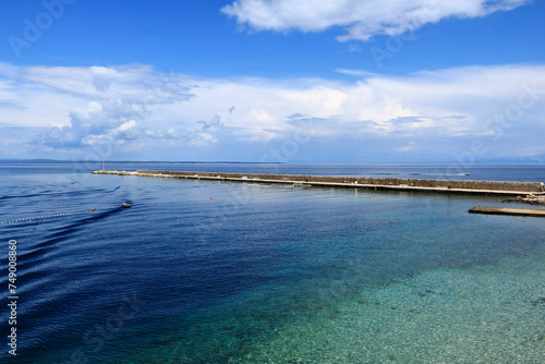 view on the jetty of Rovenska  island Losinj  Croatia