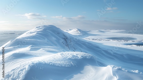 a view so serene and vast it takes the breath away in the cold arctic tundra