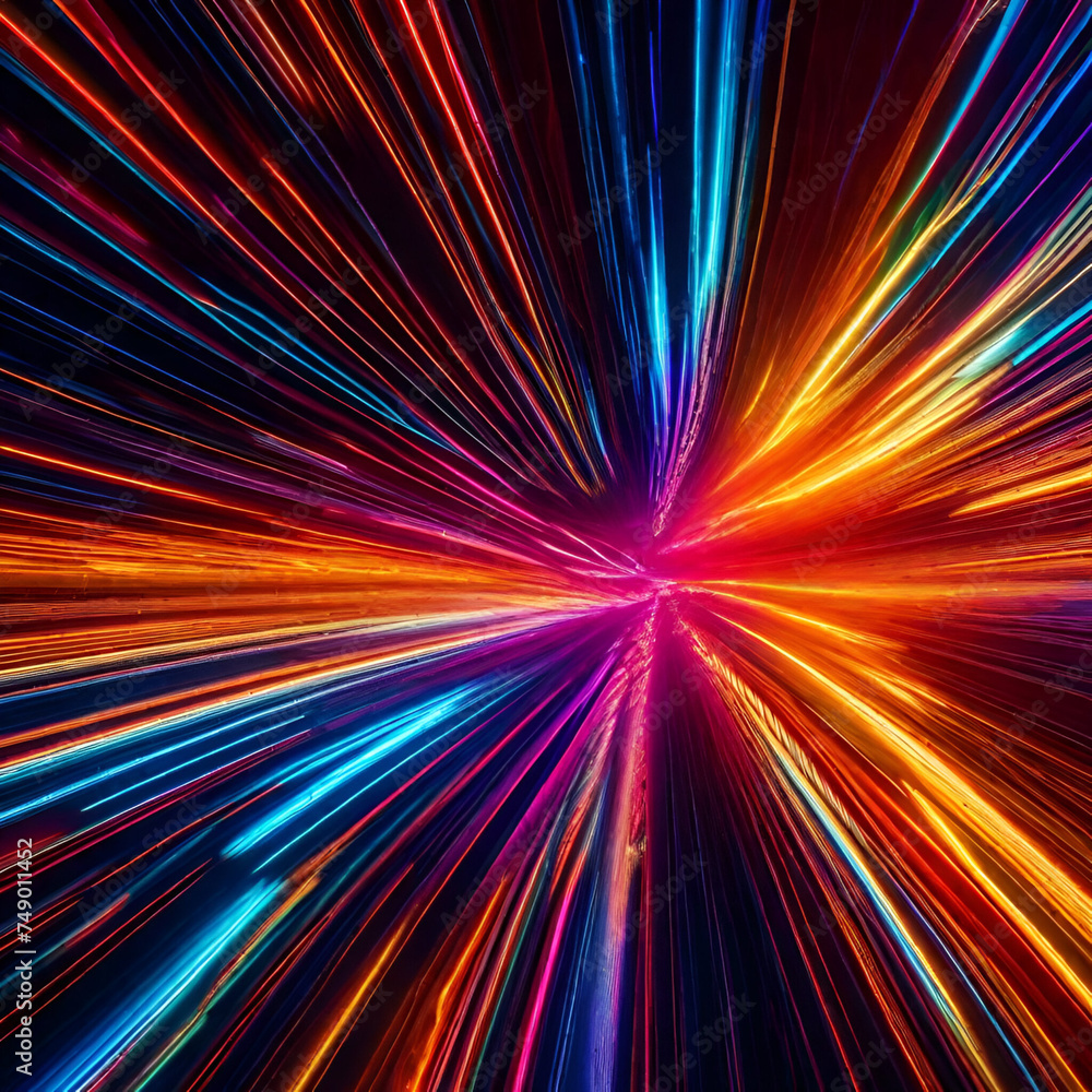 Obraz premium fractal burst background