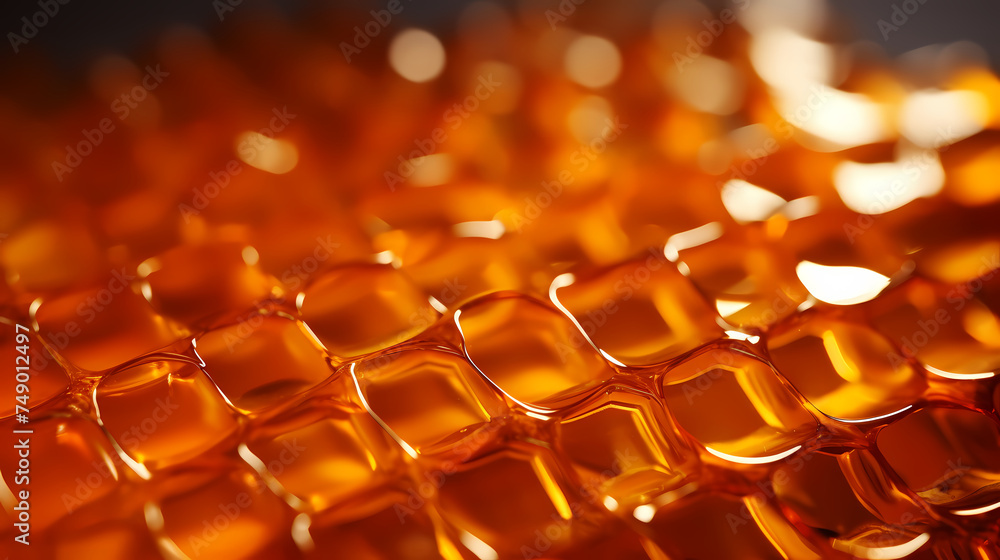 A swarm of bees working hard on a honeycomb with copy space in the background A swarm of bees working hard on a honeycomb with copy space in the background
