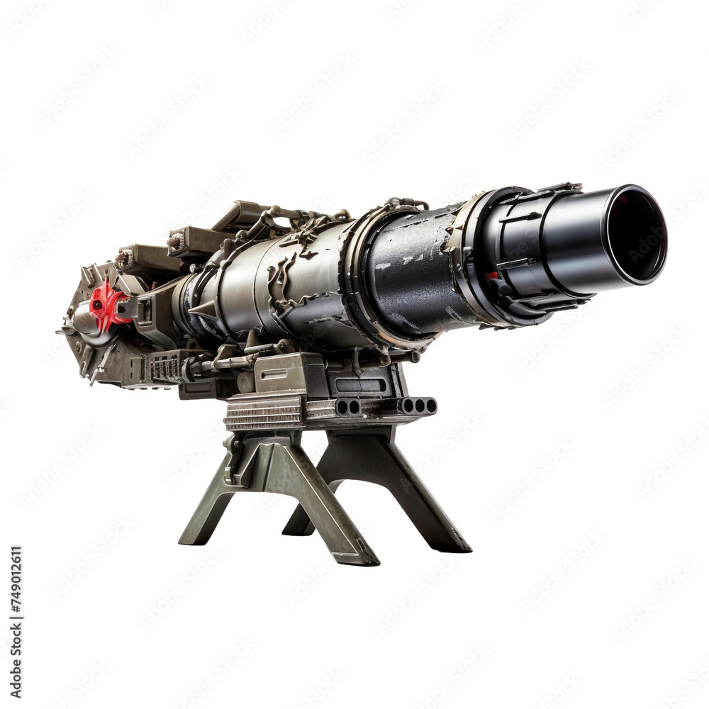Rocket launcher isolated on transparent background Rocket launcher isolated on transparent background