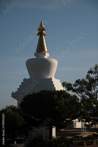 Estupa budista de la iluminación