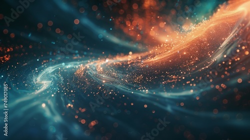 abstract background cinematic shot. Abstrct dust background aspace nebula as cosmic dust photo