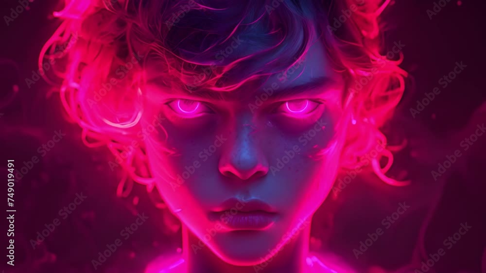 怒る男の子の顔,Generative AI 怒る男の子の顔,Generative AI