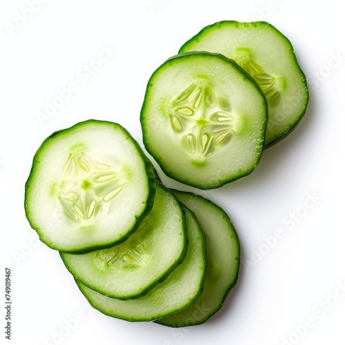 fresh sliced cucumber.