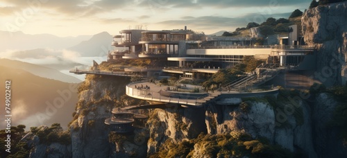 house located on the mountain