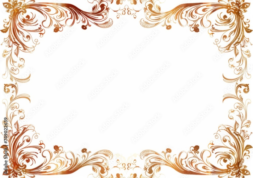 a certificate template with ornate borders Generative AI a certificate template with ornate borders Generative AI