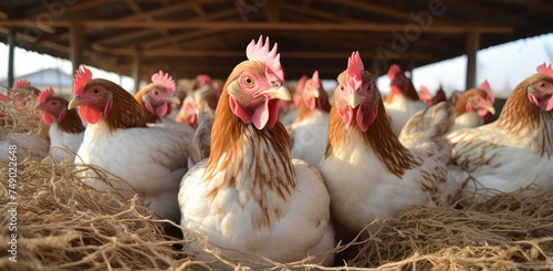 more chickens in hay for better farming