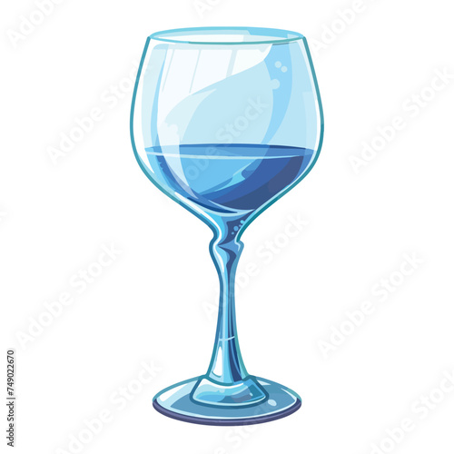 Wine glass icon isolated on white background cartoon