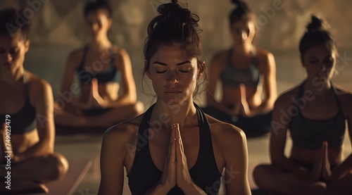 Photorealistic AI image of female yoga