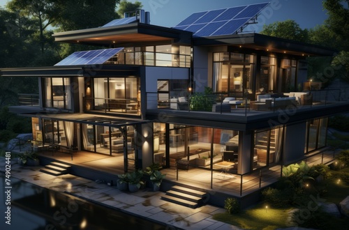 solar power system for a house