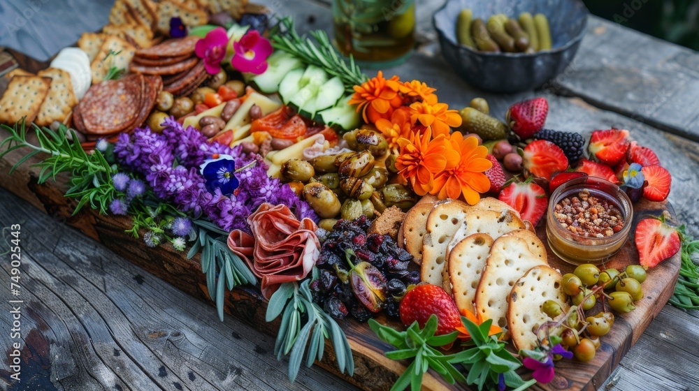 Fototapeta premium freshly prepared breakfast