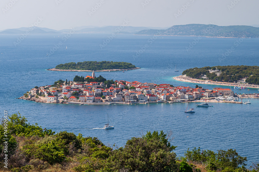Cityscape of Primosten in Croatia