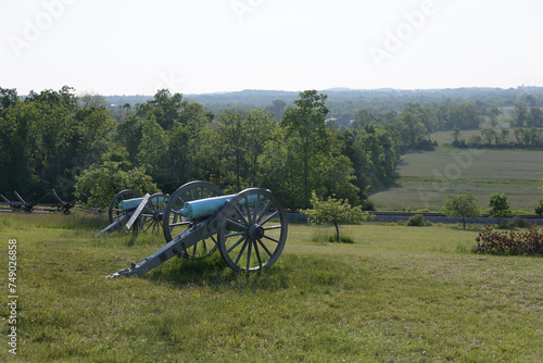 12 pounder bronze smooth bore, Napoleon Model 1857 at Gettysburg National Military Park, Pennsylvania photo