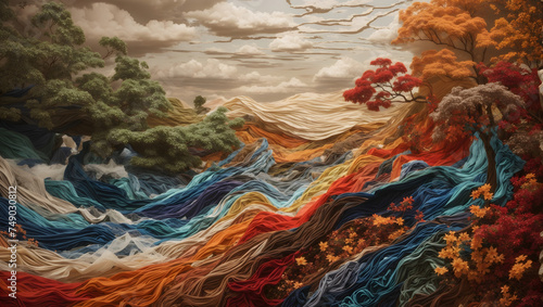 Nature's Dance Between Order and Chaos in a Mesmerizing Tapestry