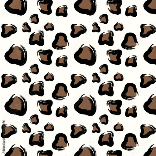 Leopard texture seamless pattern background 