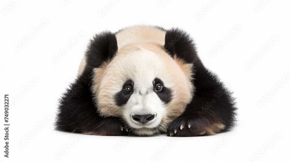 Fototapeta premium panda on a white background isolated.