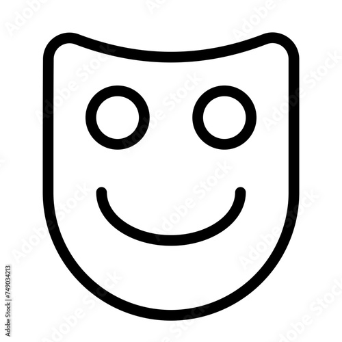 This is the Happy icon from the Shopping icon collection with an Outline style