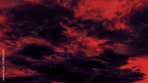 red clouds timelapse
