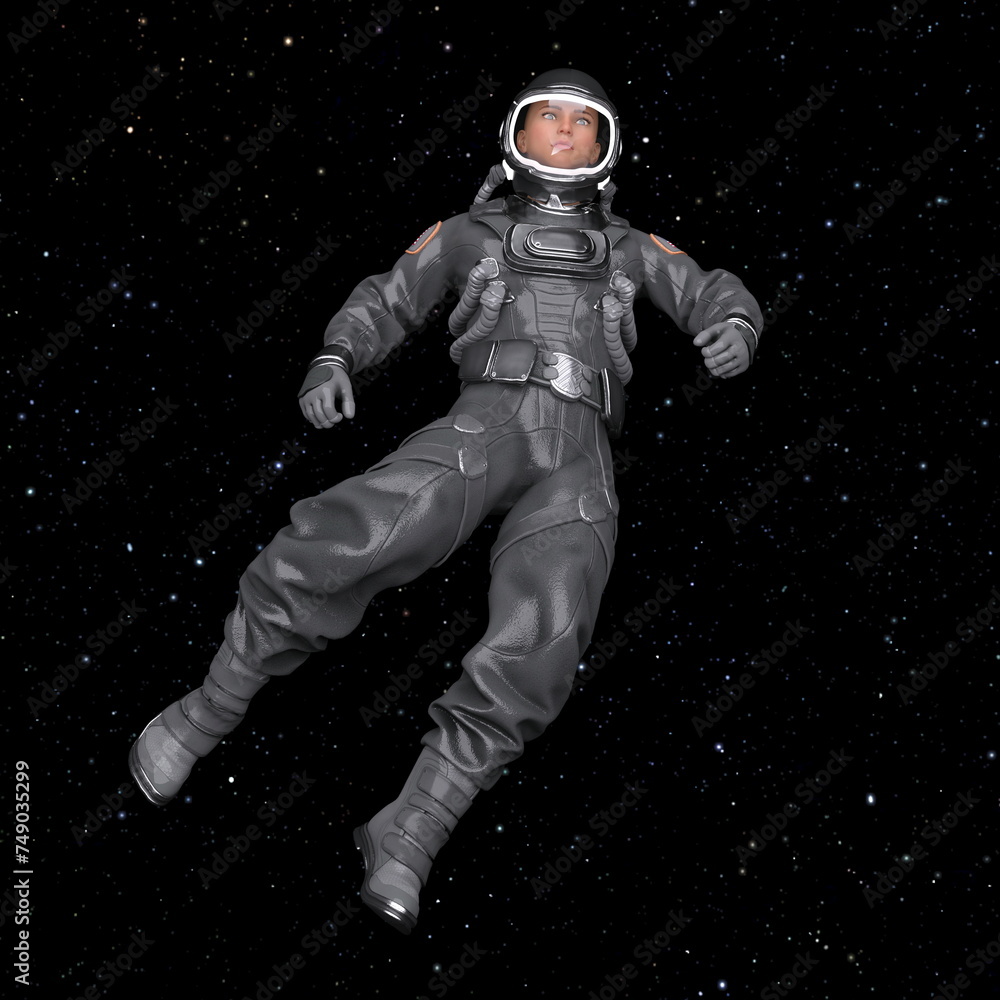 Fototapeta premium 宇宙飛行士 3DCGレンダリング