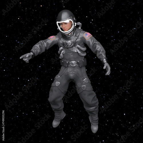 宇宙飛行士 3DCGレンダリング