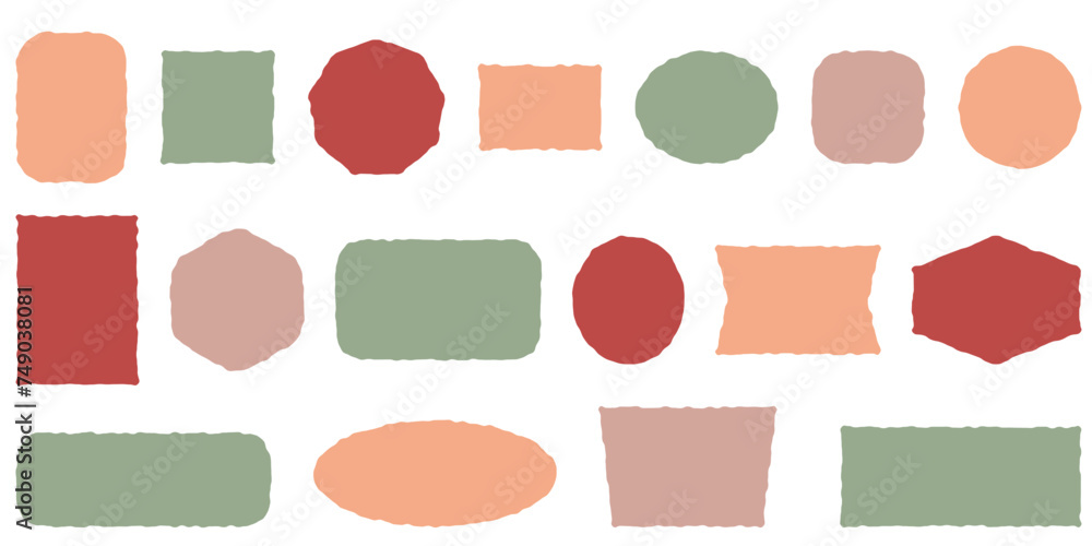 Hand drawn doodle blank textbox set. Isolated Vector Empty quote frames on white background. Peach Fuzz contrasting color palette, color of the year 2024 Hand drawn doodle blank textbox set. Isolated Vector Empty quote frames on white background. Peach Fuzz contrasting color palette, color of the year 2024